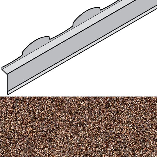 Unified Steel 3-3/4" x 79" Barrel-Vault Birdstop — BORBS37579BC