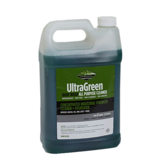 Tropical Roofing Products 652 UltraGreen Roof Wash Industrial All-Purpose Cleaner - 1 Gallon Can