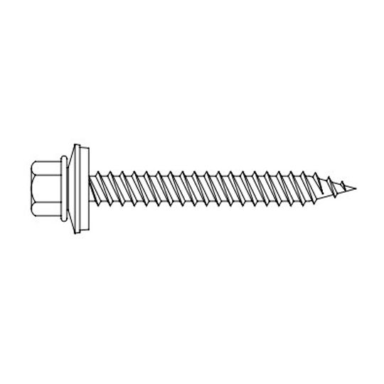 Fabral #9 x 1" Woodfast Fasteners — Metal Roofing — FBRWF9BA1