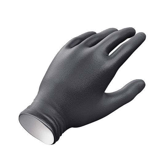 Medline Venom Steel Industrial Nitrile Heavy Duty Gloves - Package of 50