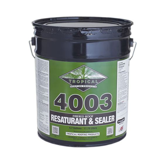 Tropical Roofing Products 4003 Fibered Roof Re-Saturant - 5 Gallon Pail