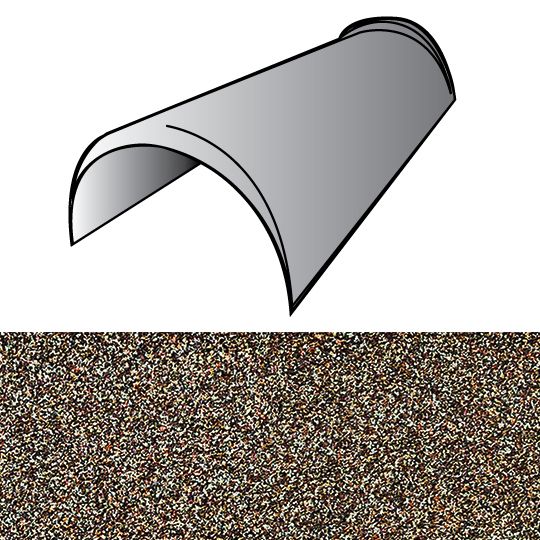 Unified Steel 6" x 14.5" Cap Mission Trim Hip & Ridge — BORMCTW