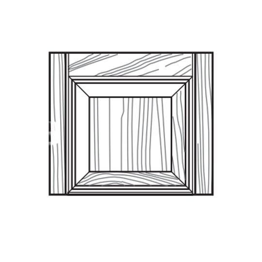 Mastic 15" Raised Panel Transom Top — ACOTRANRP1555