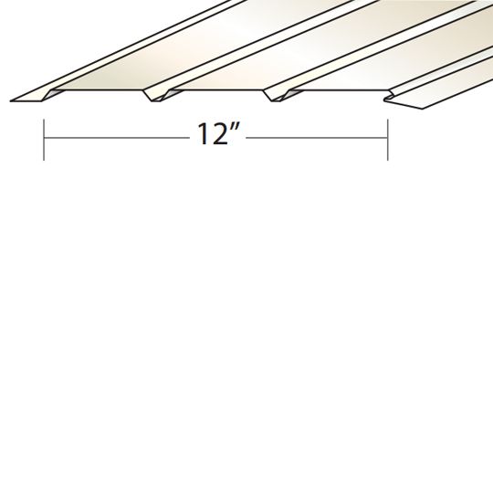 Quality Aluminum Products Triple Four Solid V-Panel Aluminum Soffit — QAPSVPT4TB