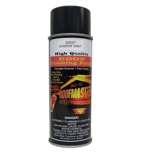 Roofmaster Roof Flashing Paint - 12 Oz. Spray Can — ROFFSPSHDG
