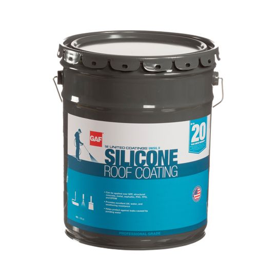 United Coatings Unisil Silicone Roof Coating - 5 Gallon Pail — UCTUB5