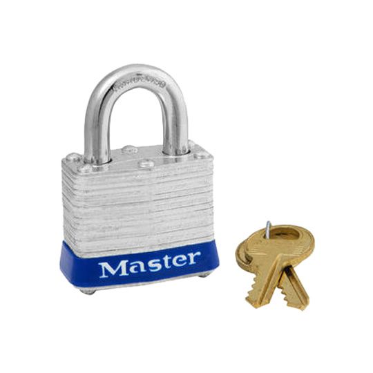 Master Lock #3D 1-9/16" Wide Laminated Steel Pin Tumbler Padlock