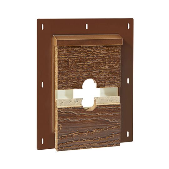 Wausau Supply 6" x 9" Diamond Kote Woodgrain RigidMount Split Mount Block — WSUDKRGDMSWGCNY