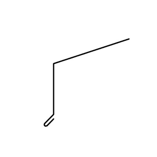 Ideal Roofing 6" #414 Galvanized Steel Roofing Drip Edge
