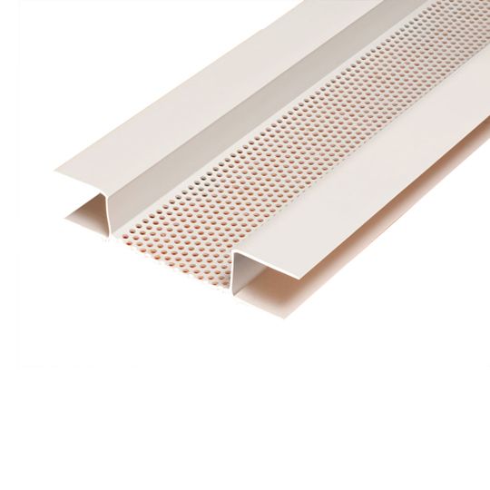 Plastic Components 5/8" x 2' Vinyl Soffit Vent for 1" Foam
