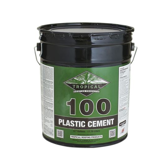 Tropical Roofing Products 100 Plastic Roof Cement - 5 Gallon Pail