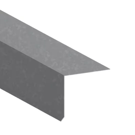 TRI-BUILT 1-1/2" x 1-1/2" x 10' Galvanized Style A Roof Edge