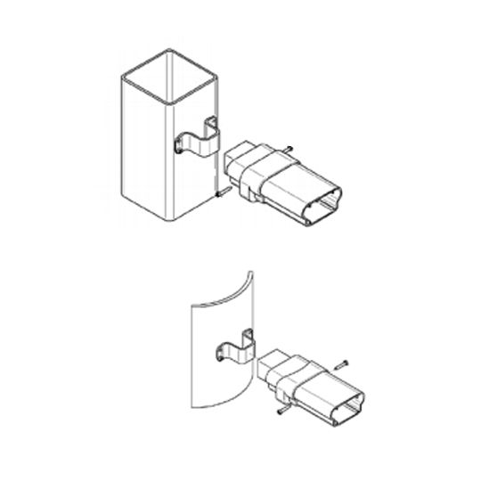Certainteed - Evernew Kingston Column Rail Bracket Kit — BOD704147