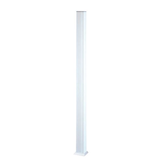 Poly Rail 4" x 4" x 8' 6" Fluted Column Clad Post Wrap