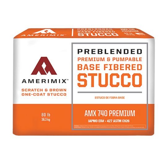 Amerimix Amx 740 Preblended Stucco Mix - 80 Lb. Bag