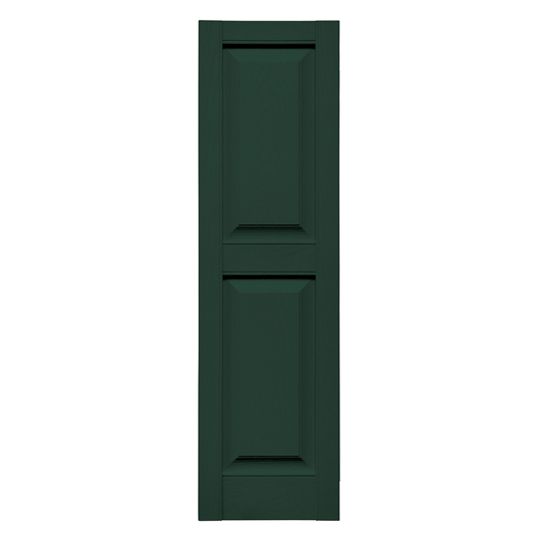 TRI-BUILT Standard Cottage Style Raised Panel Shutters (Pair) — TRI026714166