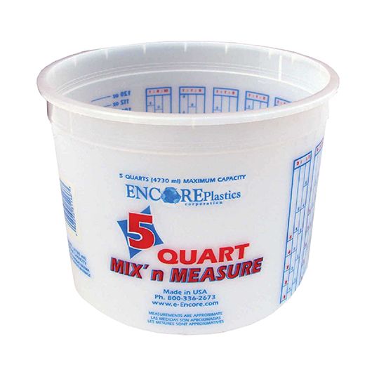 Paint Sundries Solutions Encore Plastics 5 Quart Mix' n Measure Pail