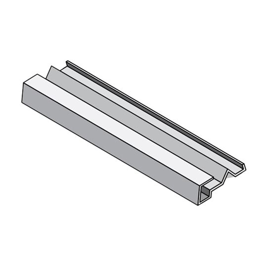 Unified Steel 1-1/2" x 2-1/2" x 79" Rake Channel — Metal Roofing — BORRCHHW112