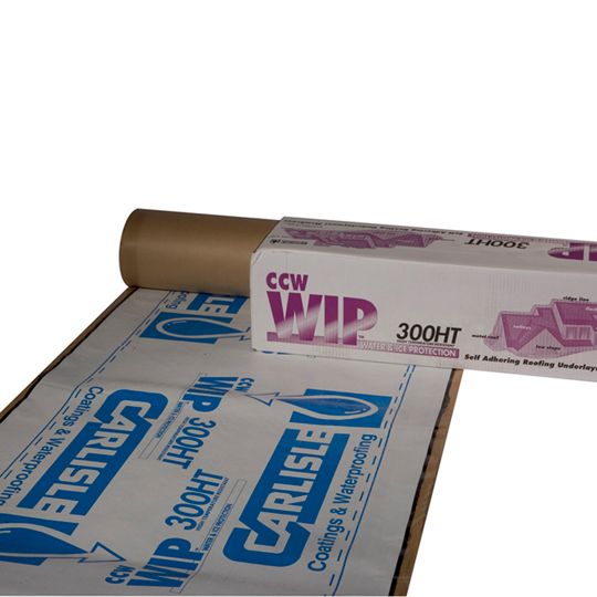 Carlisle Coatings & Waterproofing Wip 300HT High-Temp Protection Self-Adhering Roofing Underlayment - 2 Sq. Roll — CCWWIP300HTW