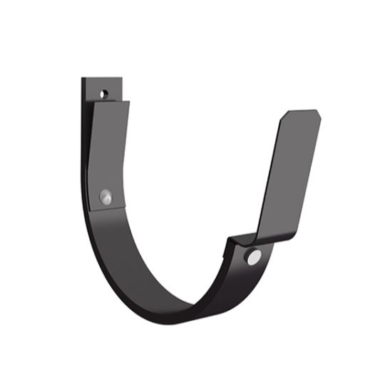 Nordic Steel Gutters 6" Steel Fascia Hanger with Tab — NODHFT6387DB