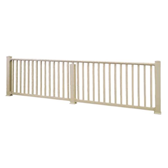 Poly Rail 36" x 6' Raven Boxed Vinyl Rail Section