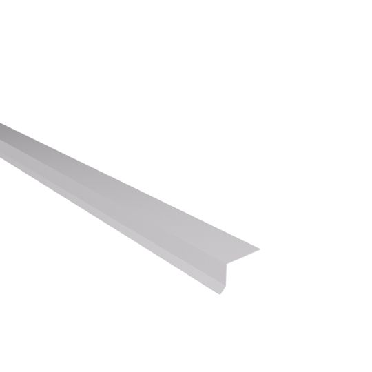Able Sheet Metal 28 Gauge x 1-1/2" x 1-1/2" Nosing Grip — ABMNOS151528WH