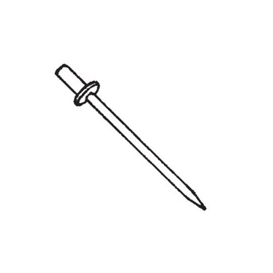 Berger Building Products #44 x 1-5/8" Copper Pop Rivet with Plated Steel Mandrel