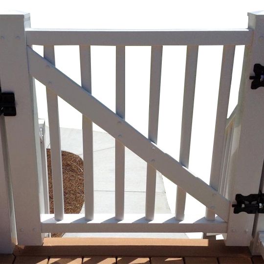 Color Guard Railing Systems 42" x 4' Savannah Vinyl Gate