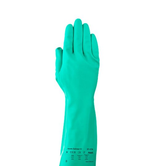 Ansell Size-10 Solvex 37-175 Chemical Resistant Gloves