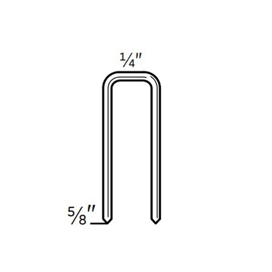 Senco 18 Gauge x 1/4" Crown x 5/8" Galvanized Staples - Box of 5,000