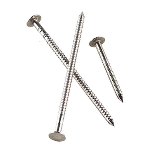 Building Products of America 1-1/4" Stainless Steel Ring Shank Roofing Nails - 5 Lb. Pail