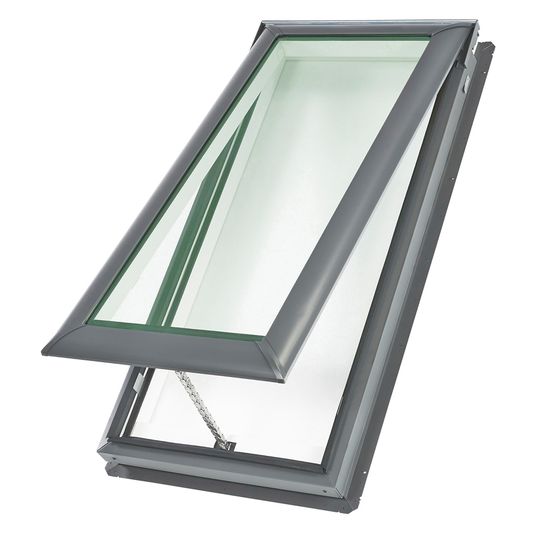 Velux Manual "Fresh Air" Deck-Mounted Skylight with Aluminum Cladding & Laminated Low-E3 Glass — VELVSCO40004