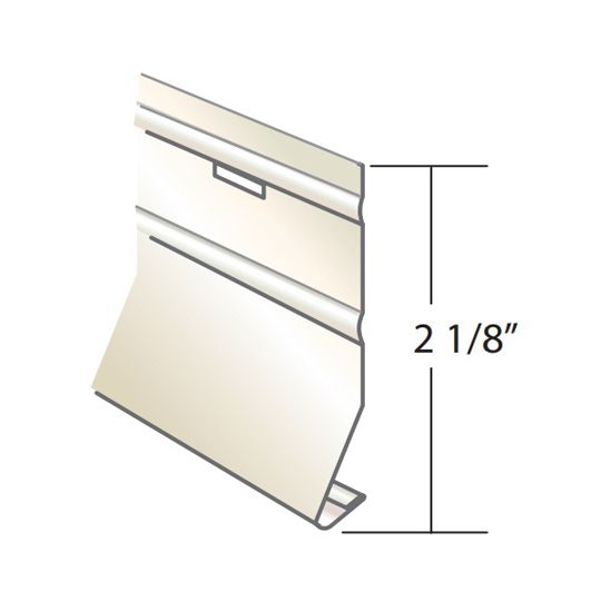 Quality Aluminum Products 2-1/8" Aluminum Starter Strip for Narrow Butt Vinyl Siding