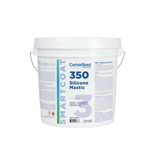 CertainTeed Roofing Smartcoat 350 Silicone Mastic - 2 Gallon Pail