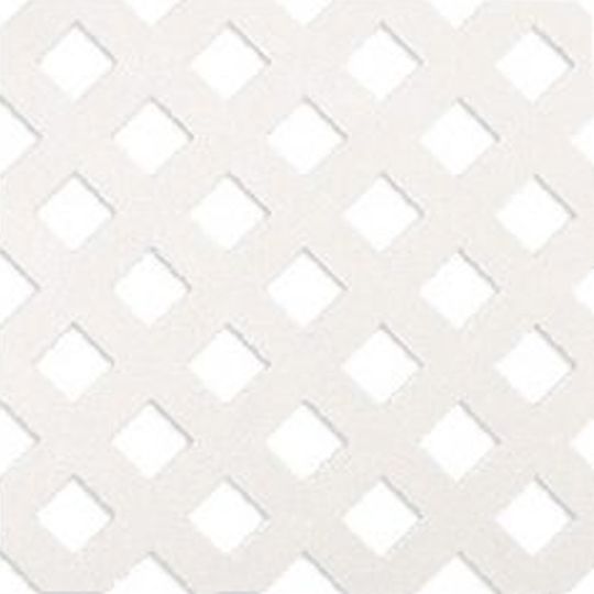 Grid Accents 4' x 8' Traditional Plastic Lattice Panel — AVO64831
