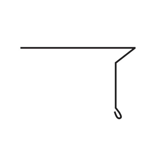 Union Corrugating 4-1/2" x 10' T-Style Drip Edge