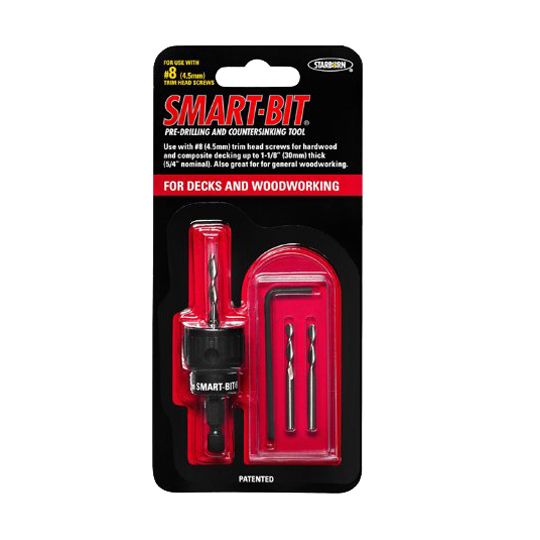 Starborn Industries #8 Smart-Bit Trim-Head Pre-Drilling and Countersinking Tool