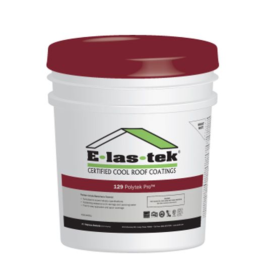 E-Las-Tek 129 PolyTek Pro High Performance Elastomeric Coating - 5 Gallon Pail — ETS129PTPWH5G