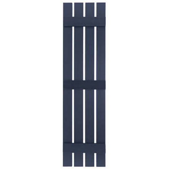 Mastic 16" x 59" Board & Batten Standard 4-Board Shutters - Open Style — ACOVIN4O1659SK