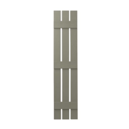 Mastic 12" x 39" Board & Batten Standard 3-Board Shutters - Open Style — ACOVIN3O123952