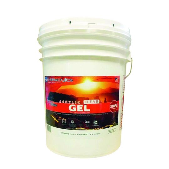 Metacrylics Acrylic Gel Elastomeric Roof Mastic - 5 Gallon Pail — Adhesives, Caulks & Sealants — MTAAGCLR5G