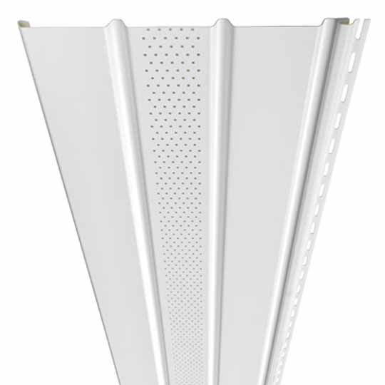 Ply Gem Triple 4" Premium Soffit Center-Ventilated Vinyl Panel