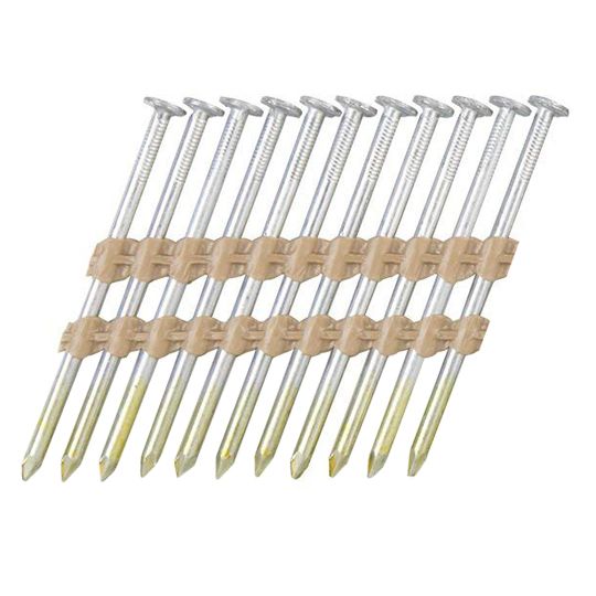 Hitachi 2-3/8" x .113 Smooth Shank Electro-Galvanized 21° Full Round Head Plastic Strip Nails - Carton of 5,000