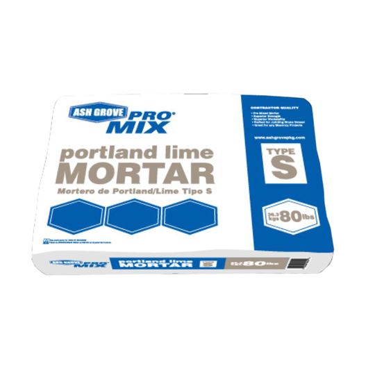 Ash Grove Packaging Corp. Pro Mix Portland Lime Mortar - Type S — AGP60180AG