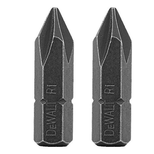DeWalt #1 x 1" Phillips Bit Tips - Package of 2