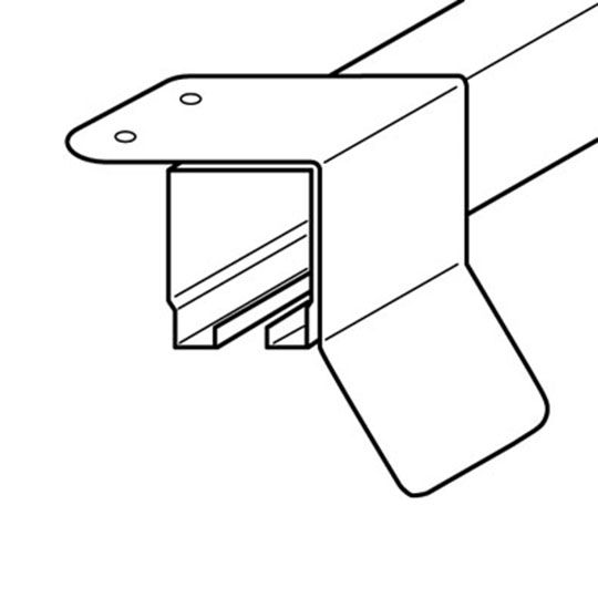 MWI Components BC323 Square Top Mount Track With Brackets For Cover MP2 — MW3103230016
