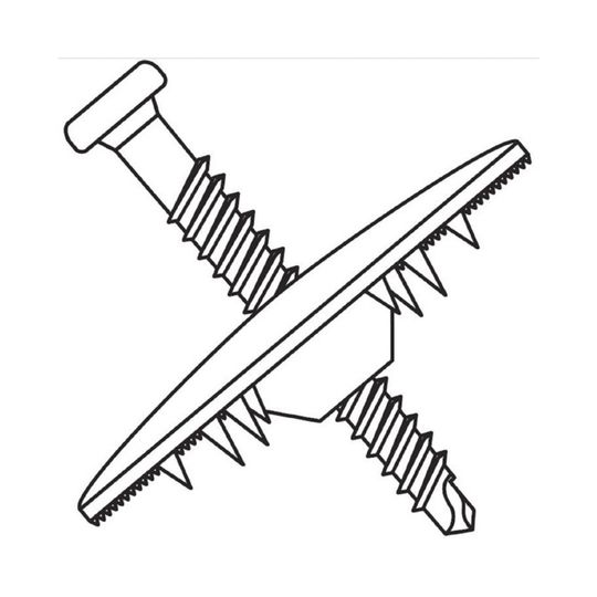 Versico Hpv-asap Fasteners with 2" Polymer Plate — VRSHPVASAP52P