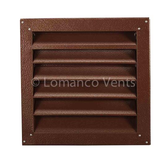 Lomanco 12" x 12" 100-Series Square Flush Mount Gable Louver — LOM1001212BR