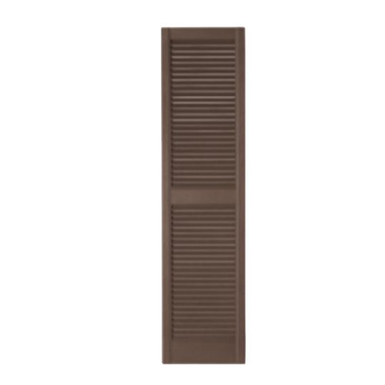 Mastic 15" x 31" Standard Open Louvered Shutters - Regular Style — ACOVINLV1531SL