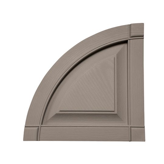 Mid-America Raised Panel Quarter Round Arch Top for Standard Raised Panel Shutters — MABATP14CL